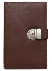 British tan locking leather diary